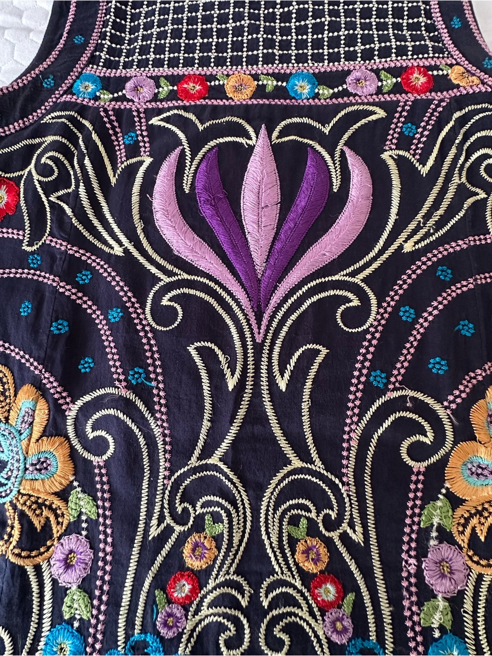 Maeve Anthropologie Embroidered Boho Shift Dress XS #WesternBoho - Picture 6 of 9